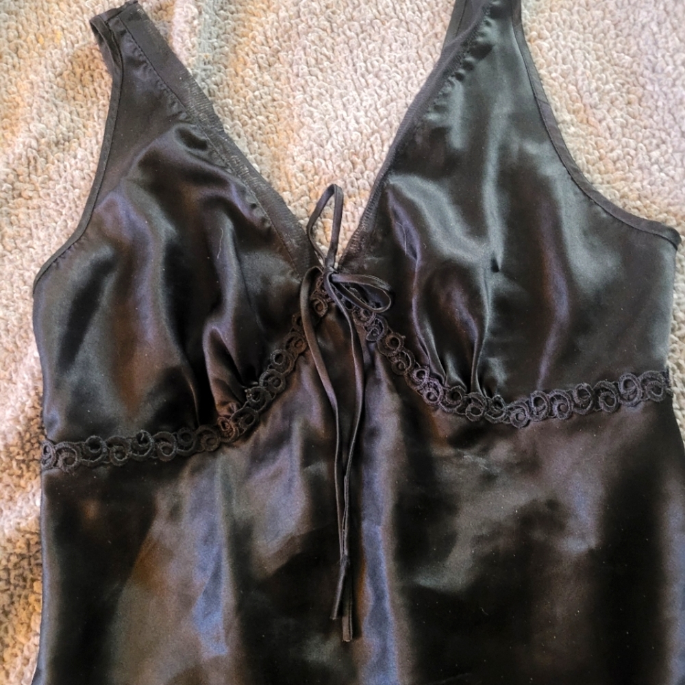 Black Vintage Slip Coquette